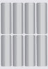 Rectangular stickers 3 x 1 inch Metallic colors 76mm x 25mm