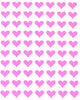 Valentines Day 1/2 Inch Heart Stickers 13mm