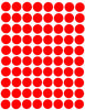 Dot stickers ½ inch classic colors 13mm