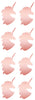 Unicorn Metallic Stickers 2 Inch For Arts And Crafts