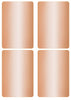 Rectangular stickers 3 x 2 inch Metallic colors 7.5 cm x 5 cm