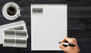 Rectangular stickers 3 x 2 inch Metallic colors 7.5 cm x 5 cm