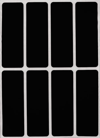 Rectangular stickers 3 x 1 inch classic colors 76mm x 25mm