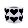 Heart Stickers 3/4 inch Label Rolls 19mm