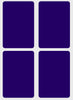 Rectangular stickers 3 x 2 inch Classic colors 7.5 cm x 5 cm