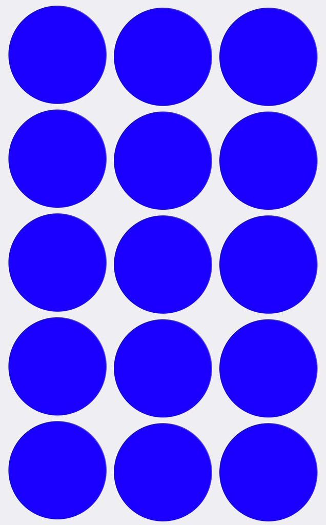 Small Metallic Blue Dot Stickers 1/2 Round