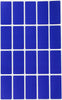 Rectangular stickers 1.57 x 0.75 inch classic colors 40mm x 19mm