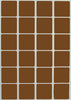 Square Stickers 1 x 1 inch Classic Colors 25mm x 25mm