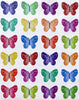 Colorful Butterfly Stickers in Swirls Patterns