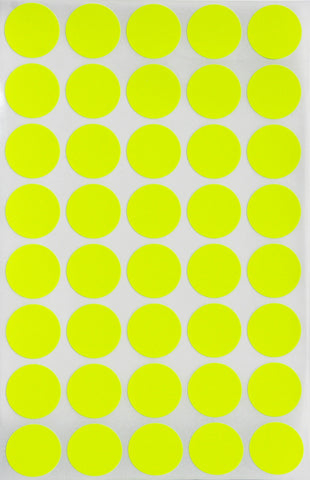 Dot stickers 3/4 inch Neon colors 19mm