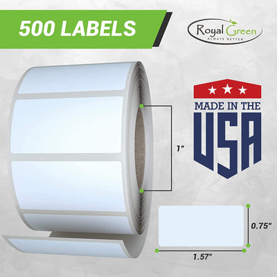 Rectangular stickers rolls 1.57 x 0.75 inch Color coding labels 40mm x 19mm