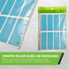 Rectangular stickers 3 x 1 inch Combo colors 76mm x 25mm