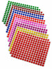 Dots stickers ~ 8mm ¼ inch multi colors