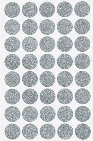 Glitter Dot Stickers 3/4 inch 19mm
