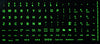 Fluorescent Keyboards Replacement Stickers for PC