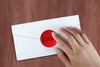 Round dots stickers in Red, White and Blue 50mm - All american colored dot labels 4th of July - 72 pack