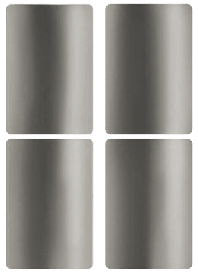 Rectangular stickers 3 x 2 inch Metallic colors 7.5 cm x 5 cm
