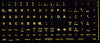 Fluorescent Keyboards Replacement Stickers for PC