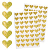 Heart Glitter Stickers 3/4 inch
