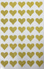 Heart Glitter Stickers 3/4"x 3/4"