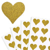 Heart Glitter Stickers 1.5 x 1.75 Inch