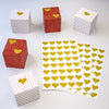 Heart Glitter Stickers 3/4"x 3/4"