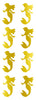 Mermaid Metallic Stickers 2 Inch For Arts And Crafts