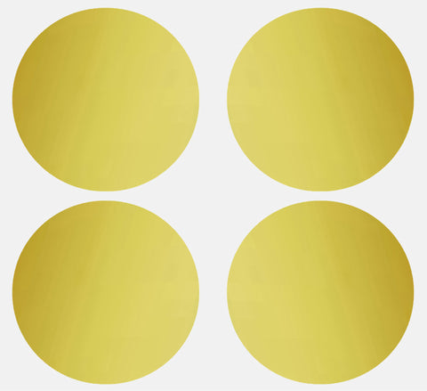 Metallic dot stickers 3 inch labels ( 75mm)