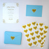 Thank You Stickers Gold Heart Labels 1.5" x 1.75"