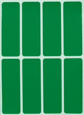 Rectangular stickers 3 x 1 inch classic colors 76mm x 25mm