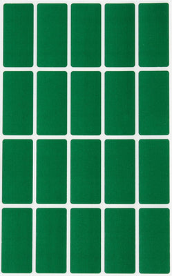Rectangular stickers 1.57 x 0.75 inch classic colors 40mm x 19mm