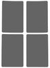 Rectangular stickers 3 x 2 inch Classic colors 7.5 cm x 5 cm