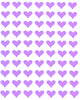 Color Heart Stickers 1/2" inch 13mm