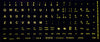 Fluorescent Keyboards Replacement Stickers for PC