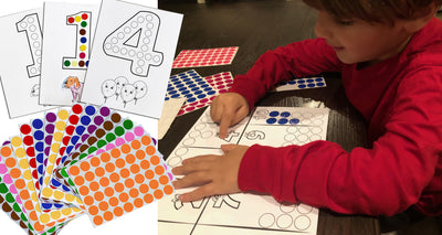 Fun Dot Sticker Activity Sheets for Kids, My First Numbers (1-10), Creative Learning for Ages 3–5