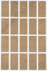 Rectangular stickers 1.57 x 0.75 inch classic colors 40mm x 19mm