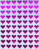 Color Heart Stickers 1/2" inch 13mm