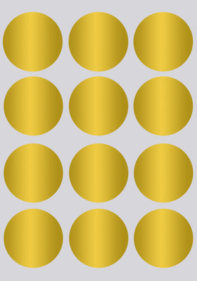 Dot stickers 1.5 inch Metallic colors 38mm