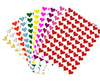 Valentines Day Heart Shape 1/2" Combo Colors Stickers 13mm