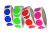 Round stickers 1.25 inch Rolls 30mm Color coding labels