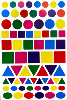 Color Coding Labels Multi Shape 5 Colors Stickers