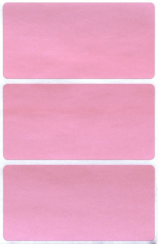 Small Pink Colored Square Stickers 1/2