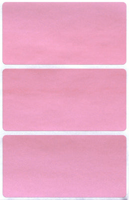 Rectangular stickers 4 x 2 inch Pastel colors 102mm x 51mm