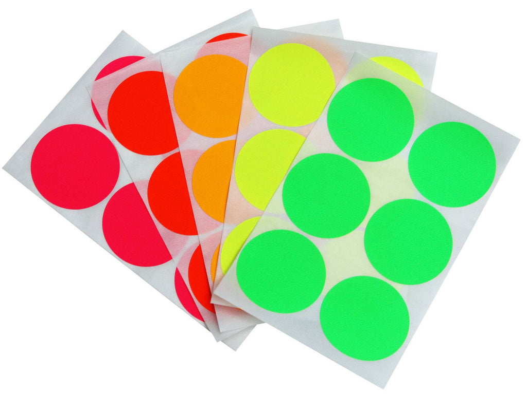 Royal Green Dots Stickers ~ 8mm ¼ inch 9000 / White