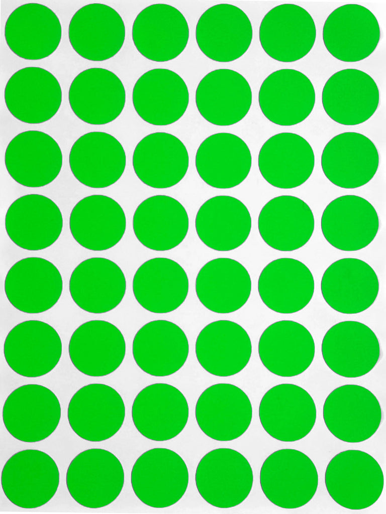 Dot stickers 11/16 inch Neon colors 17mm – Royal Green Market