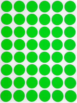 Dot stickers 11/16 inch Neon colors 17mm