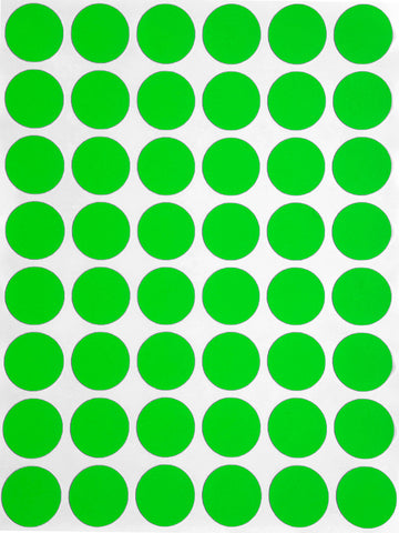 Dot stickers 11/16 inch Neon colors 17mm