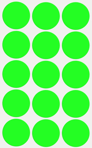 Dot stickers 1.25 inch Neon colors 30mm