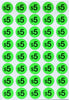 Price Dot Stickers 3/4 Inch Neon Color Labels 19mm