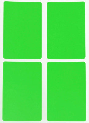 Rectangular stickers 3 x 2 inch Neon colors 7.5 cm x 5 cm